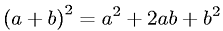 Square of a First Order Polynomial