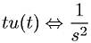 Laplace transform involving the unit step function