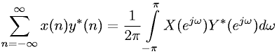 Discrete-Time Fourier transform - Parseval's Theorem