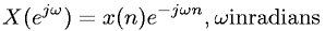 Discrete-Time Fourier transform definition