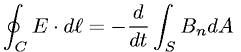 Maxwell's equation - Faraday's law