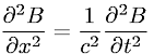 Wave equation for magnetic field