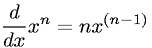 Derivative of a Variable to the nth Power
