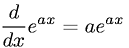 Derivative of an Exponential