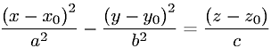 Equation of a Hyperbolic Paraboloid