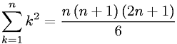 Arithmetic Series - Sequential Squared Integers