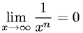 Limit of One over X to the nth Power