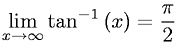 Limit of Arctangent X as X Approaches Infinity