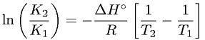 van't Hoff equation