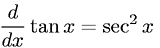 Derivative of Tangent